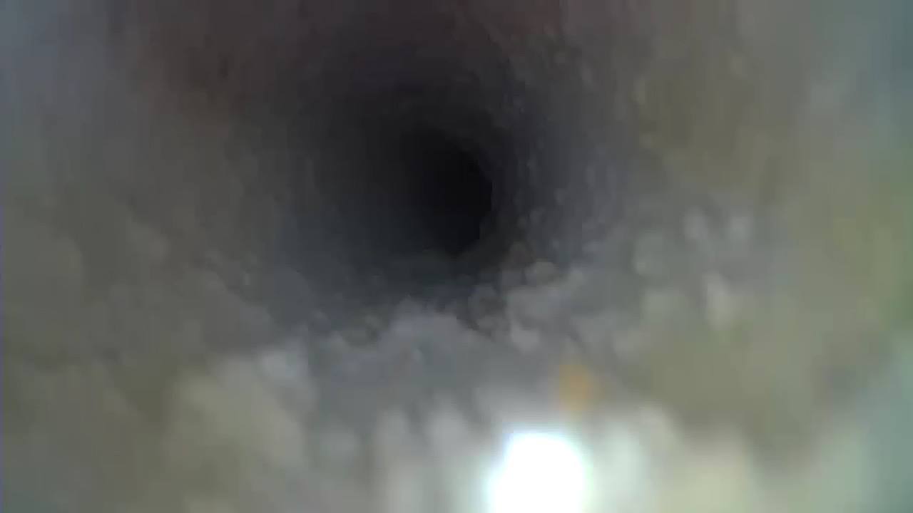 Dryer vent duct - before cleaning